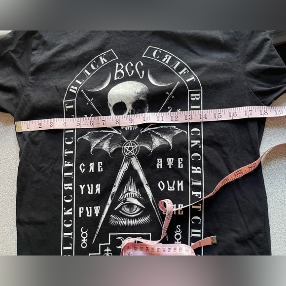 Black Craft Black Skull T-Shirt Size Medium - Picture 6 of 9